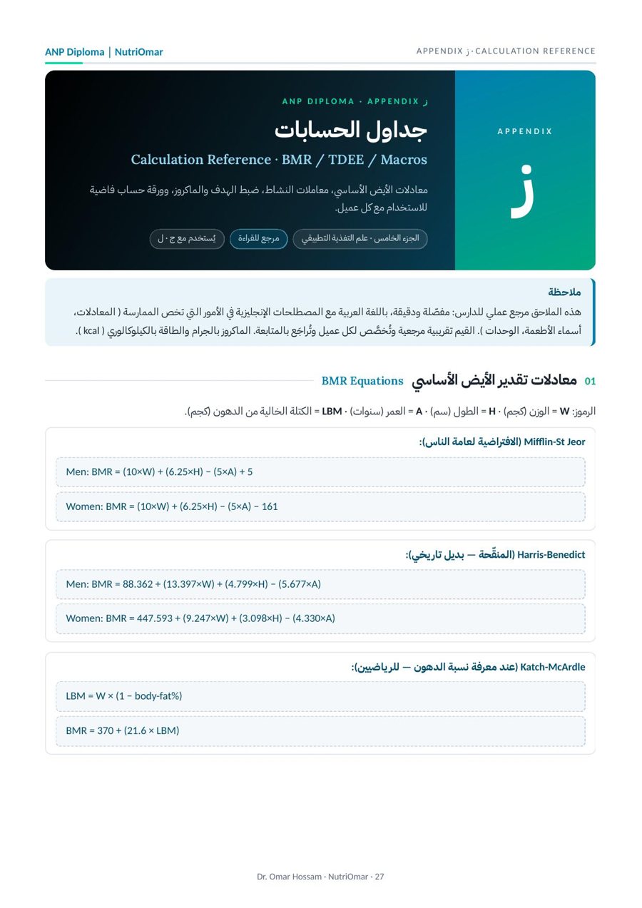 جداول الحسابات